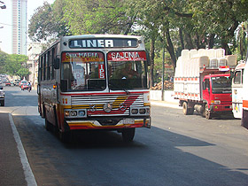 městský autobus v Asuncionu