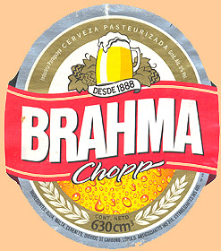 paraguayské pivo Brahma
